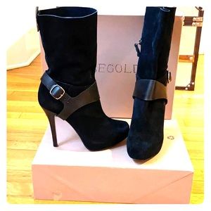 Black Platform Spiked Boots